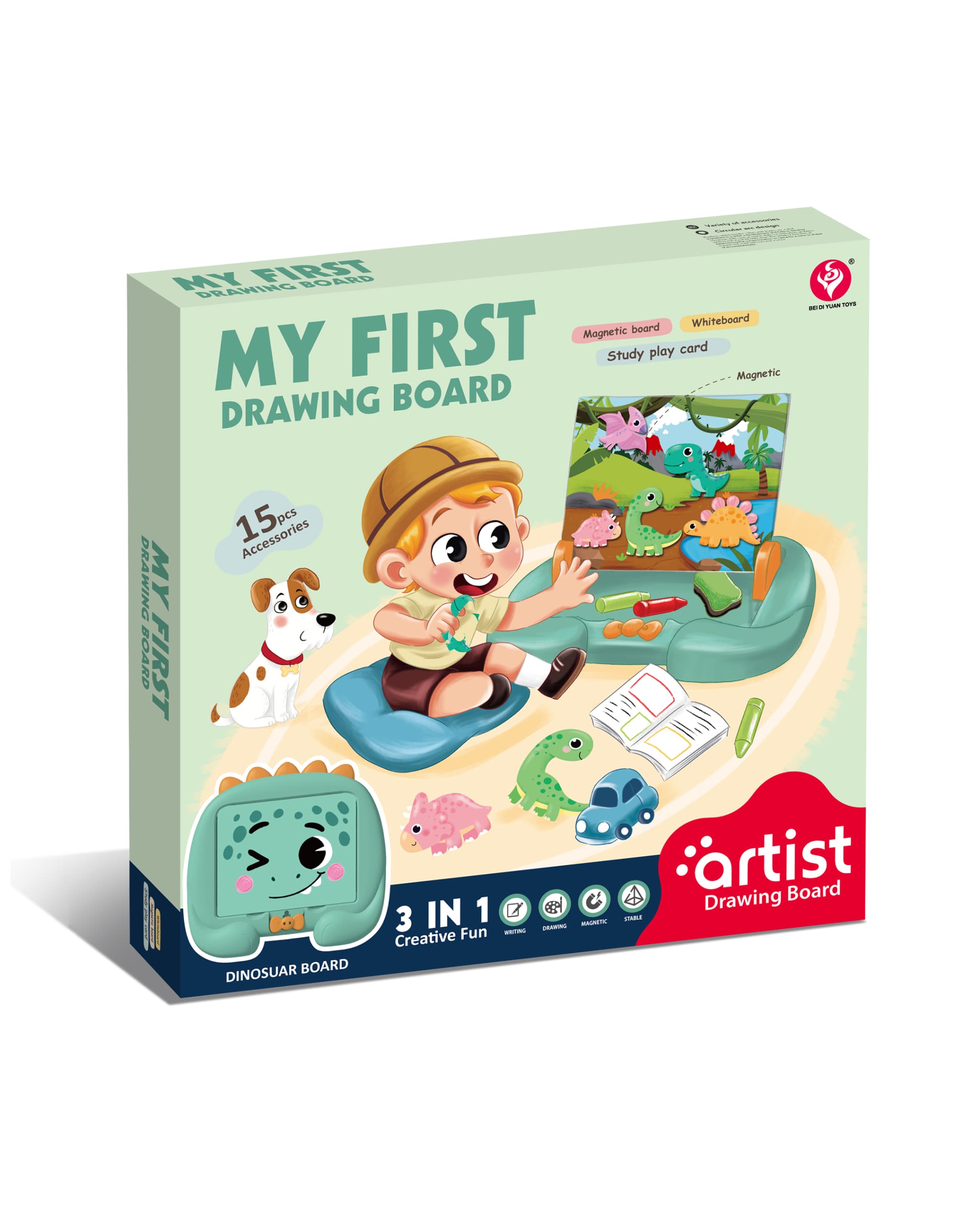 Babies & more Magnetic Drawing Board - Blue - Multicolor