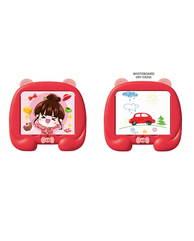 Babies & more Magnetic Drawing Board- Red - Multicolor thumbnail 2