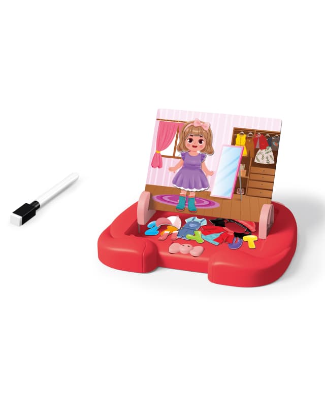 Babies & more Magnetic Drawing Board- Red - Multicolor thumbnail 3