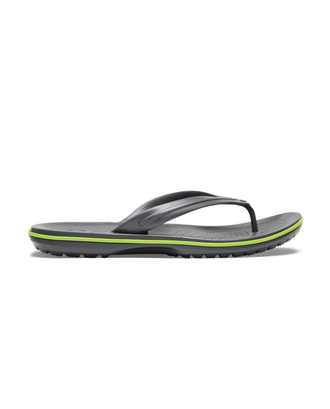 Crocs Crocband Flip Flops Black With Green Line