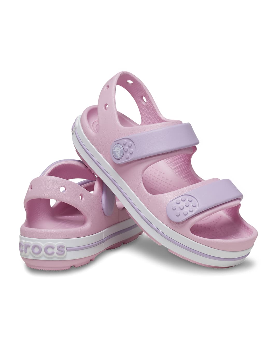 Crocs Toddlers' Crocband Cruiser Sandal Pink thumbnail 3