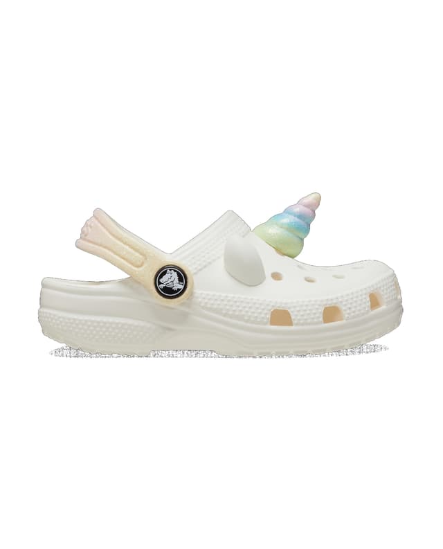 Crocs Toddlers' Classic I Am Rainbow Unicorn Clog White thumbnail 2