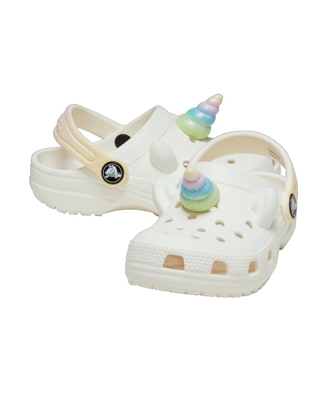 Crocs Toddlers' Classic I Am Rainbow Unicorn Clog White thumbnail 3