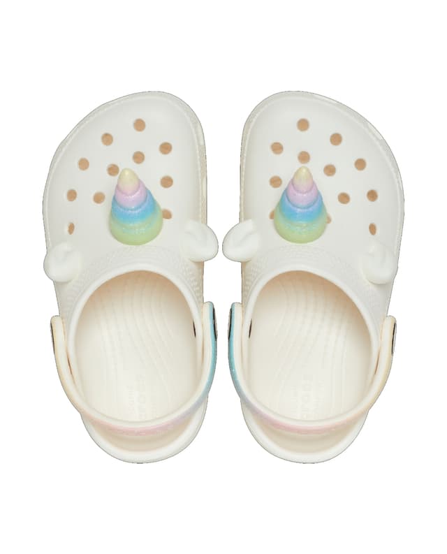 Crocs Toddlers' Classic I Am Rainbow Unicorn Clog White thumbnail 4