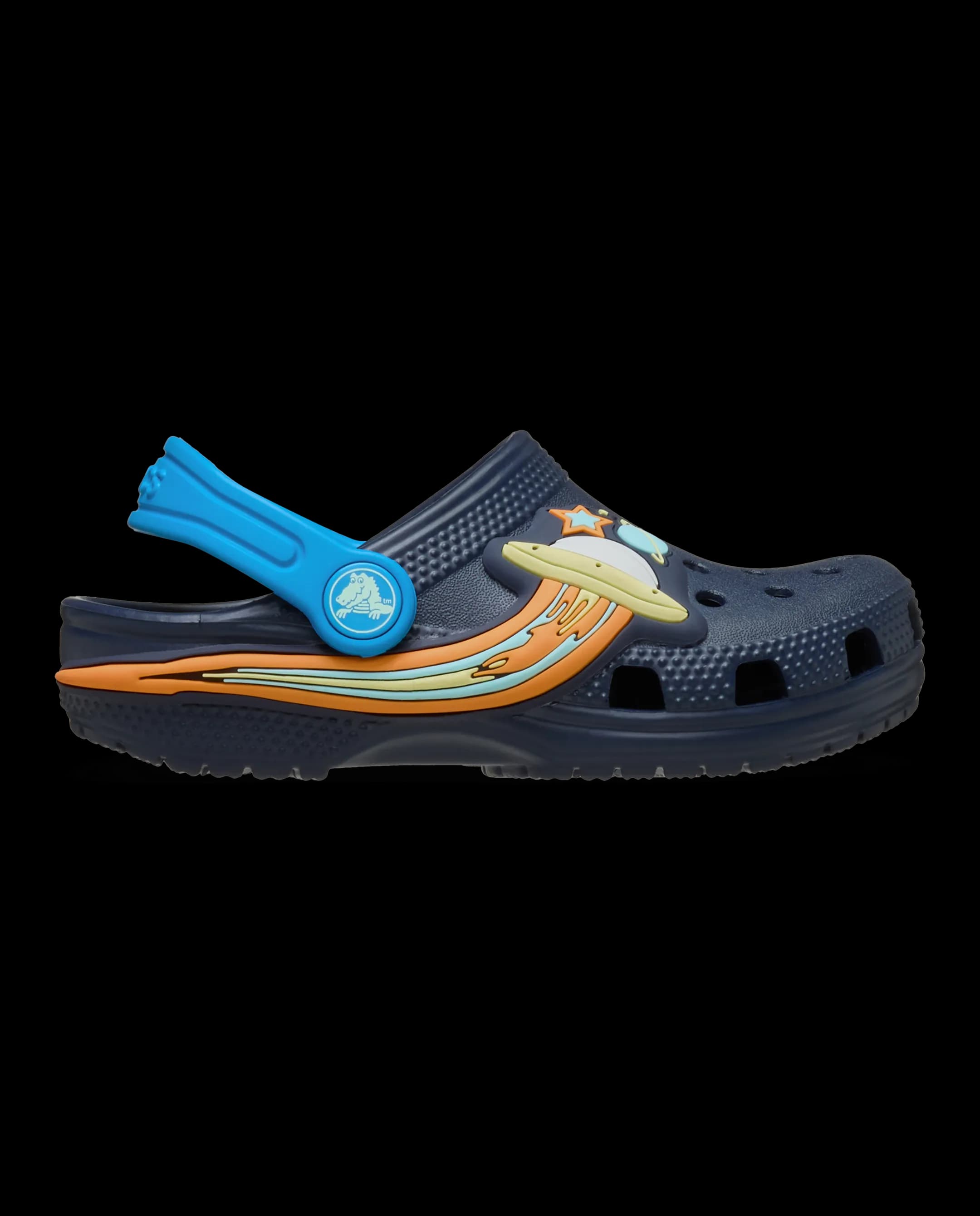 Crocs Toddlers' Classic Ufo Lights Clog Blue