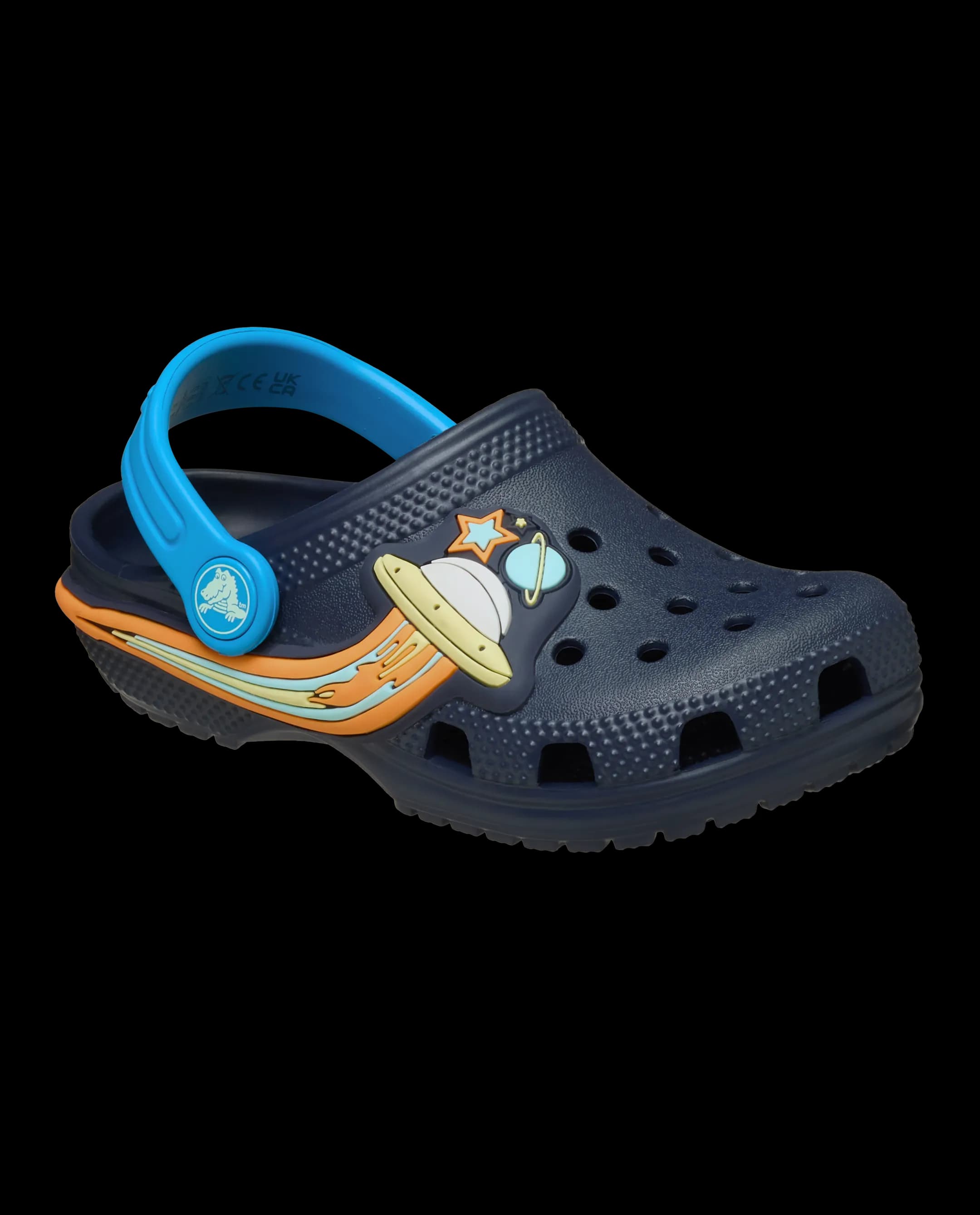 Crocs Toddlers' Classic Ufo Lights Clog Blue