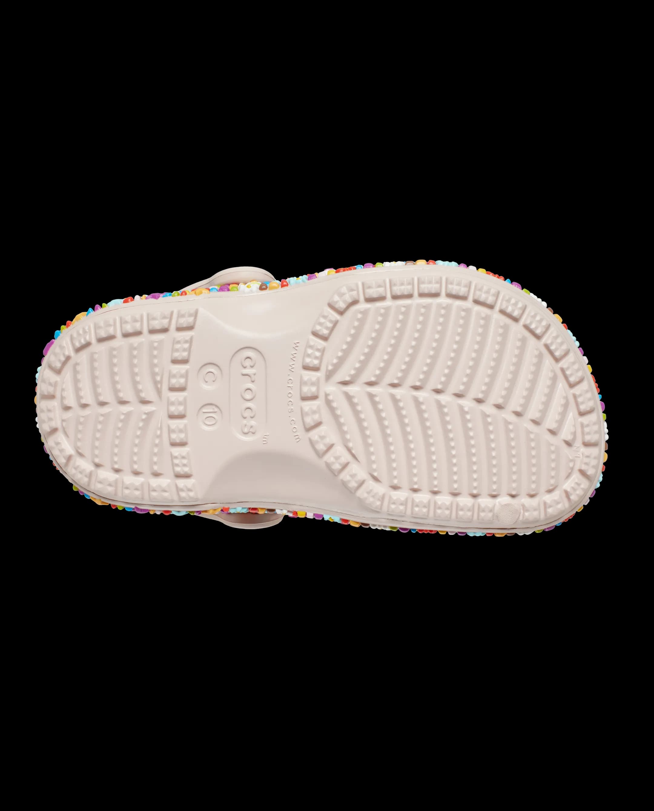 Crocs Toddlers' Classic Beaded Band Clog Pink thumbnail 5