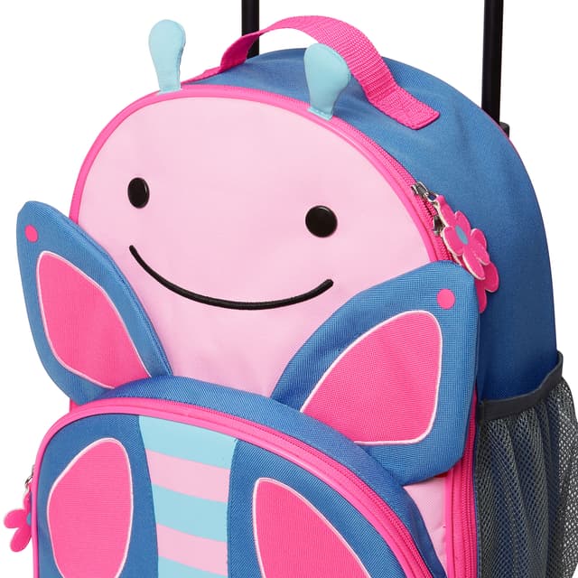 Skip Hop Zoo Kids Rolling Luggage Butterfly thumbnail 4