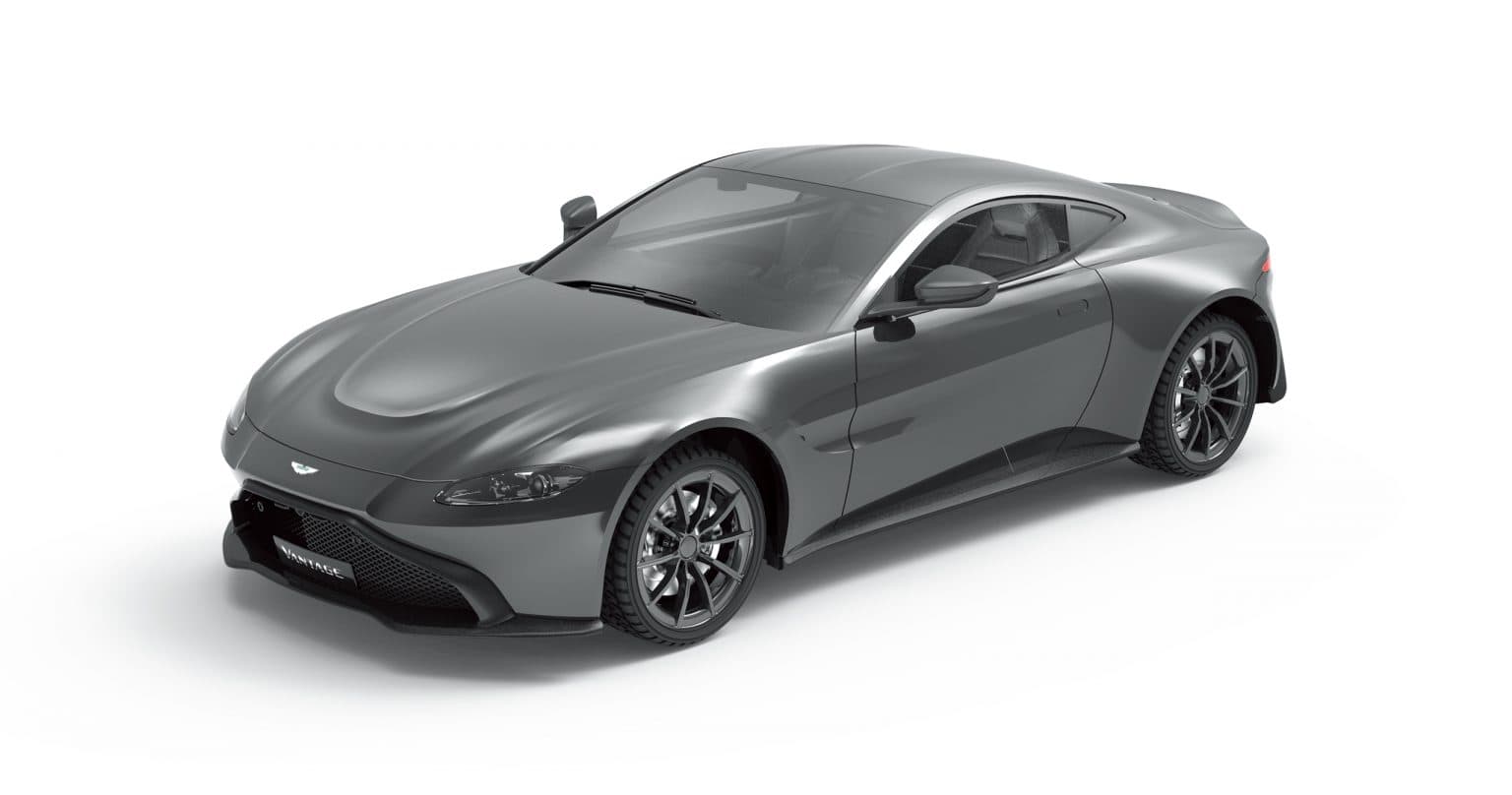 Rw Aston Martino Vantage 1:24 Rc Car - Red & Gray thumbnail 2