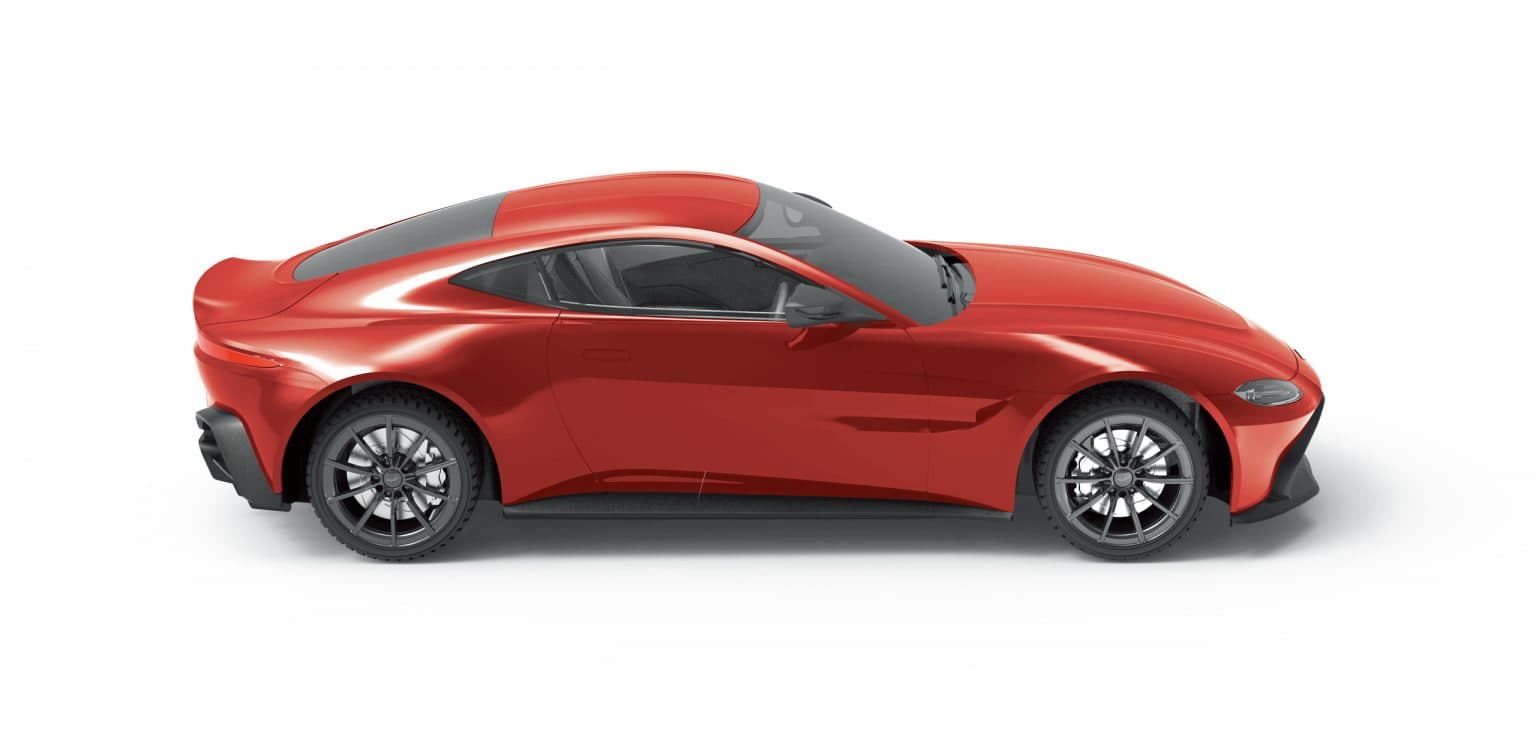 Rw Aston Martino Vantage 1:24 Rc Car - Red & Gray thumbnail 3