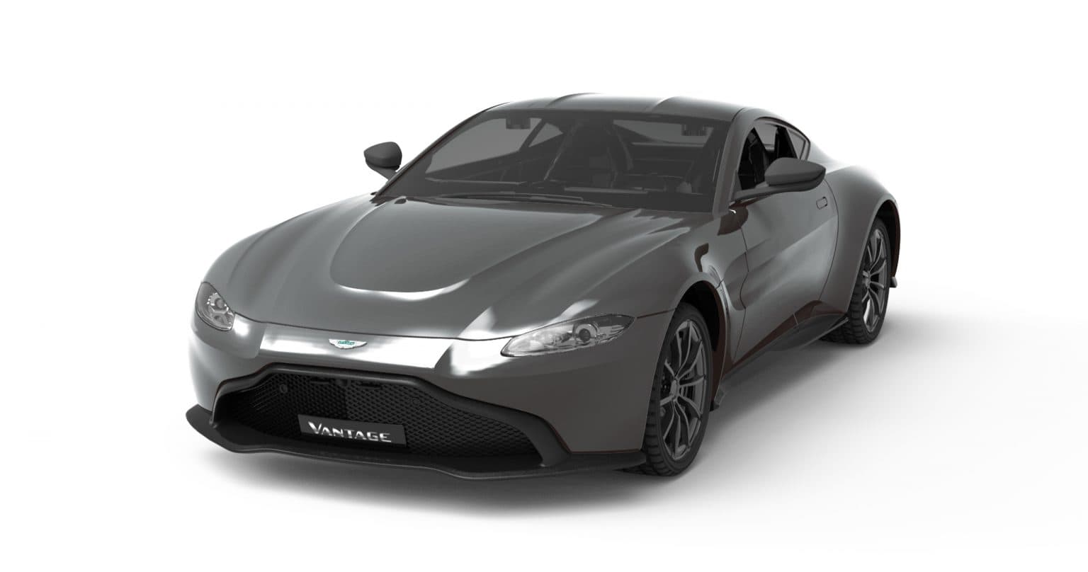 Rw Aston Martino Vantage 1:24 Rc Car - Red & Gray thumbnail 4