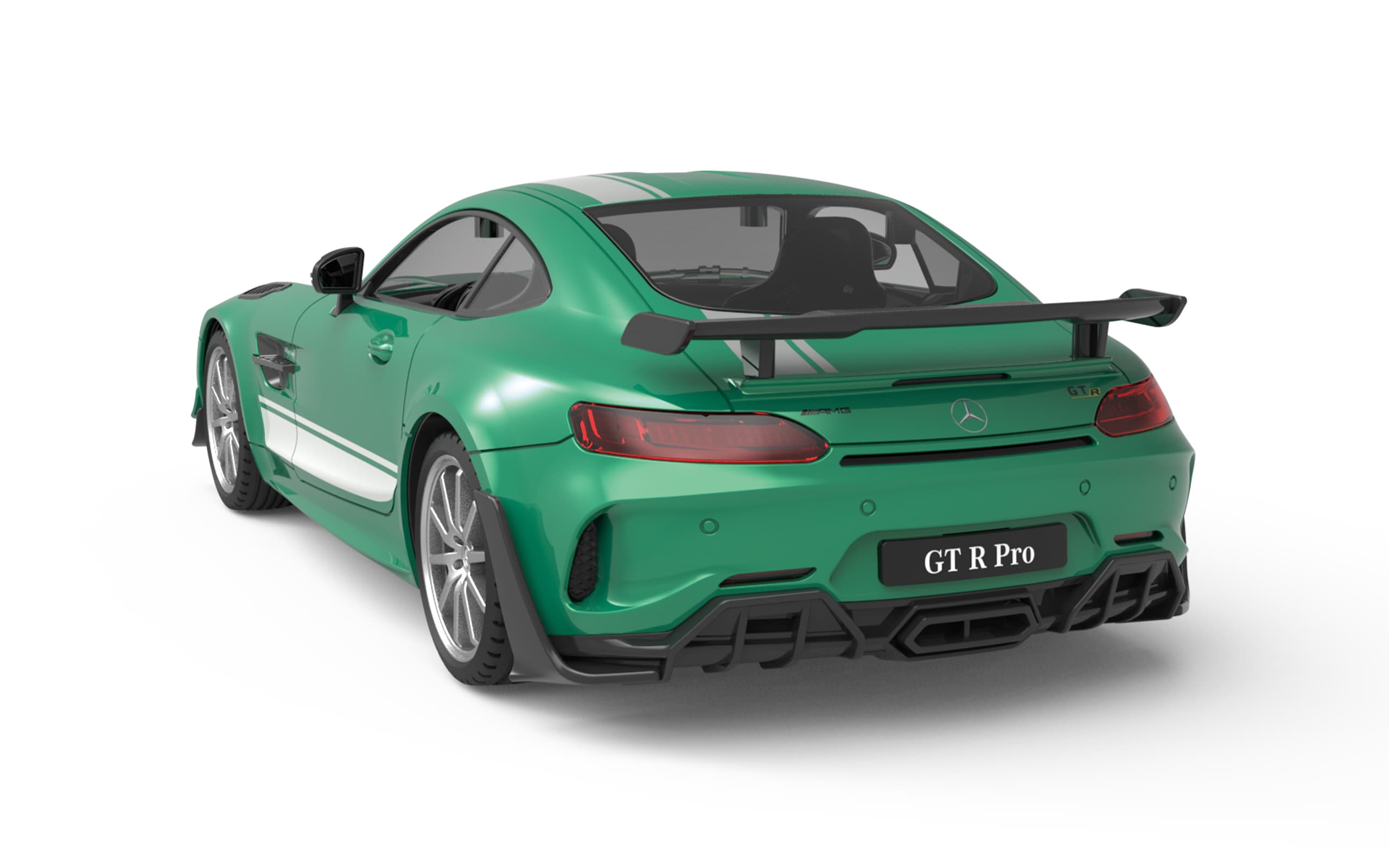 Rw Mercedes 1:16 Rc Car - Grey & Green thumbnail 3