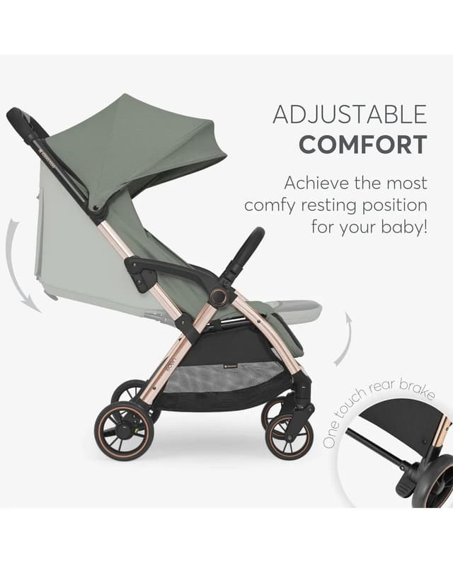 Kikkaboo Autofolding pushchair Eden Army Green thumbnail 5