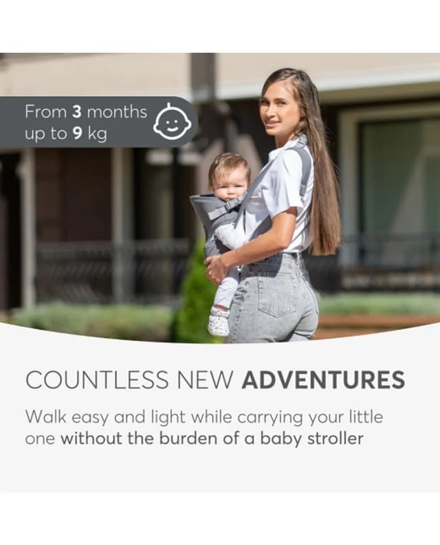 Kikkaboo Carrier Myra Mesh Grey 2024, GREY thumbnail 4