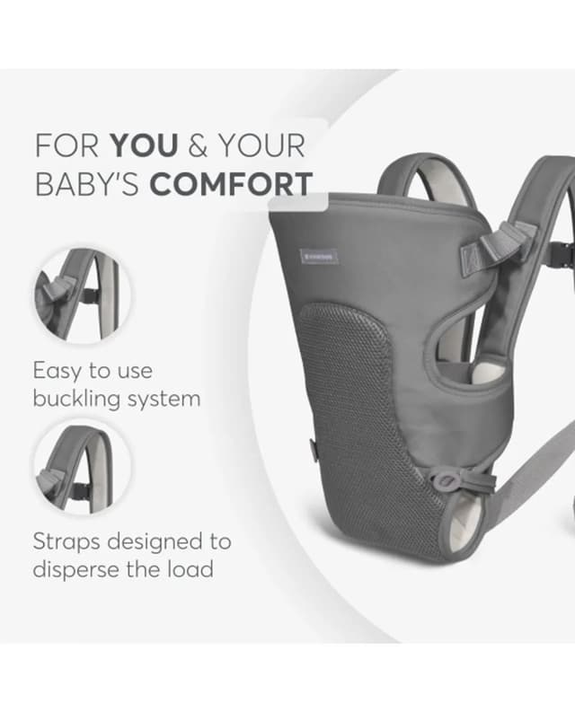 Kikkaboo Carrier Myra Mesh Grey 2024, GREY thumbnail 5