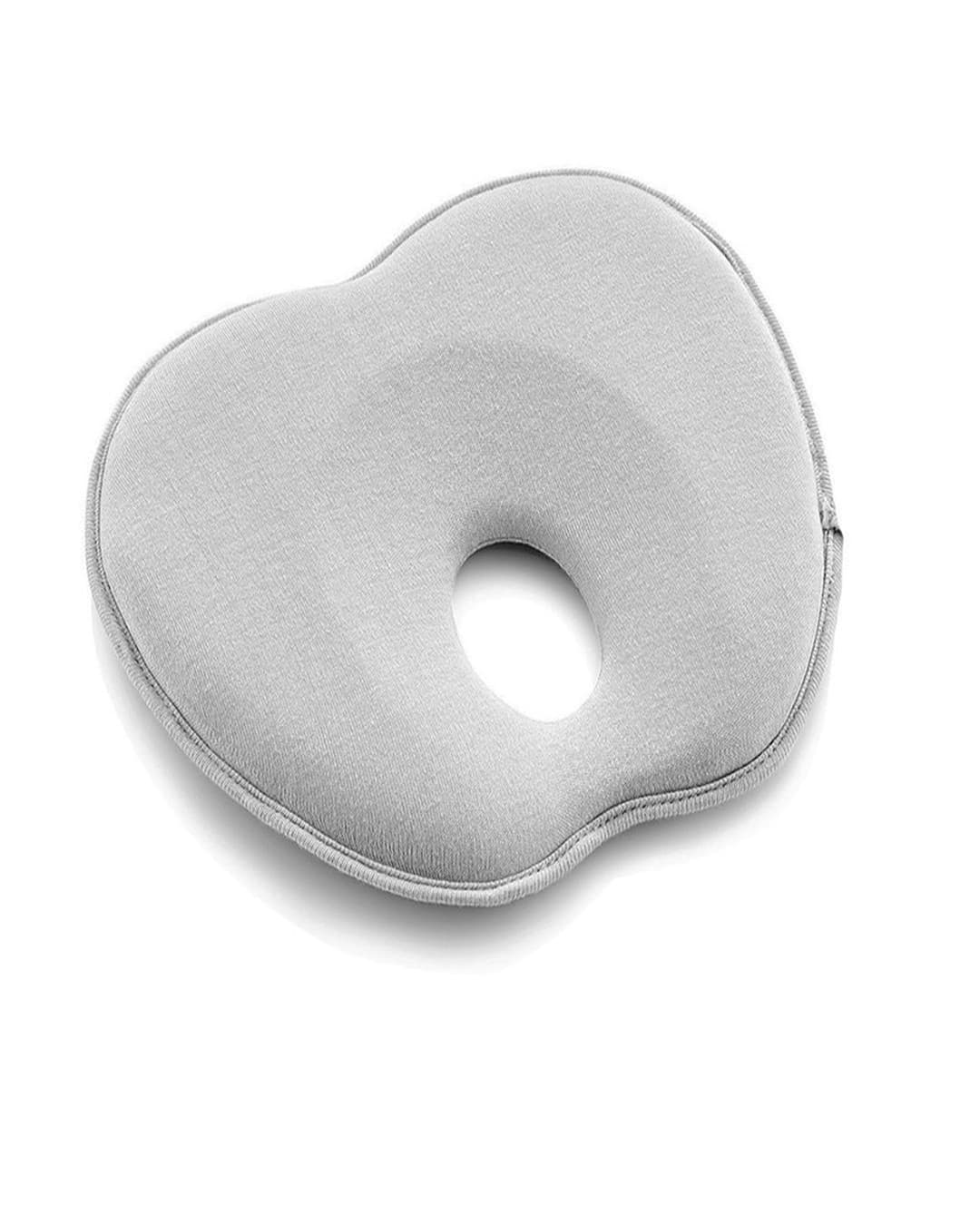 Babyjem Flat Head Pillow, 0-6 Months, Grey