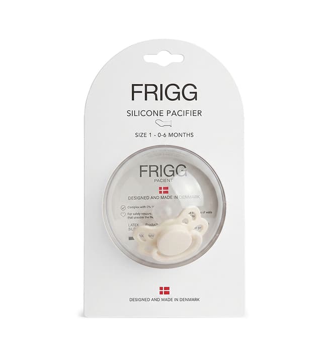 FRIGG Butterfly Anatomical Silicone Baby Pacifier 0-6M 1-Pack Cream - Size 1 thumbnail 1