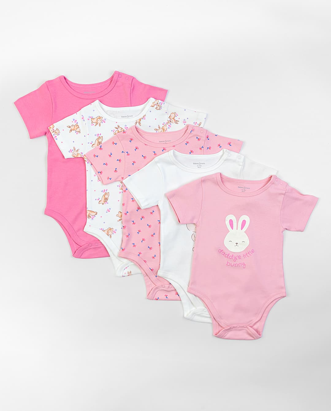 Babies and More Pack of 5 Bodysuit - Multicolor