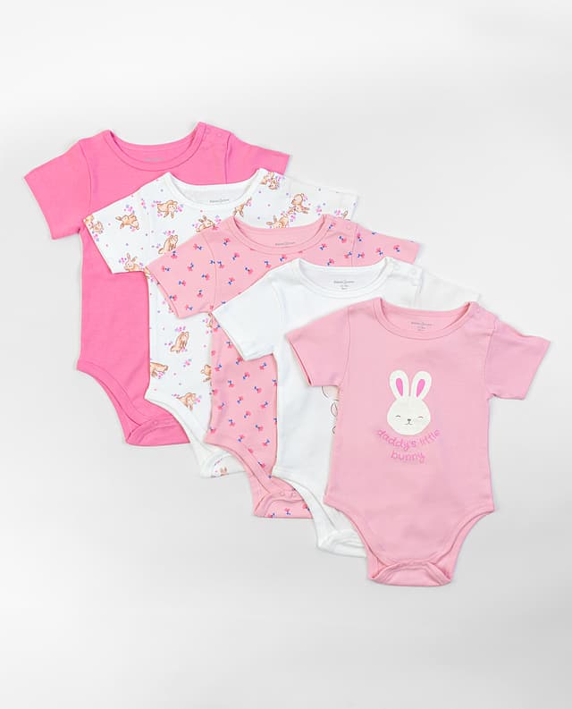 Babies and More Pack of 5 Bodysuit - Multicolor thumbnail 1