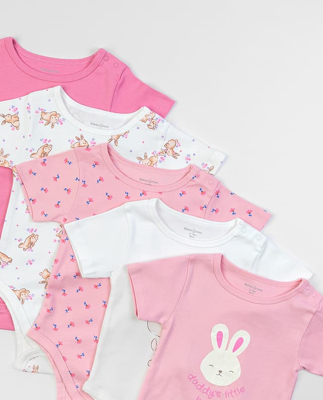 Babies and More Pack of 5 Bodysuit - Multicolor thumbnail 2