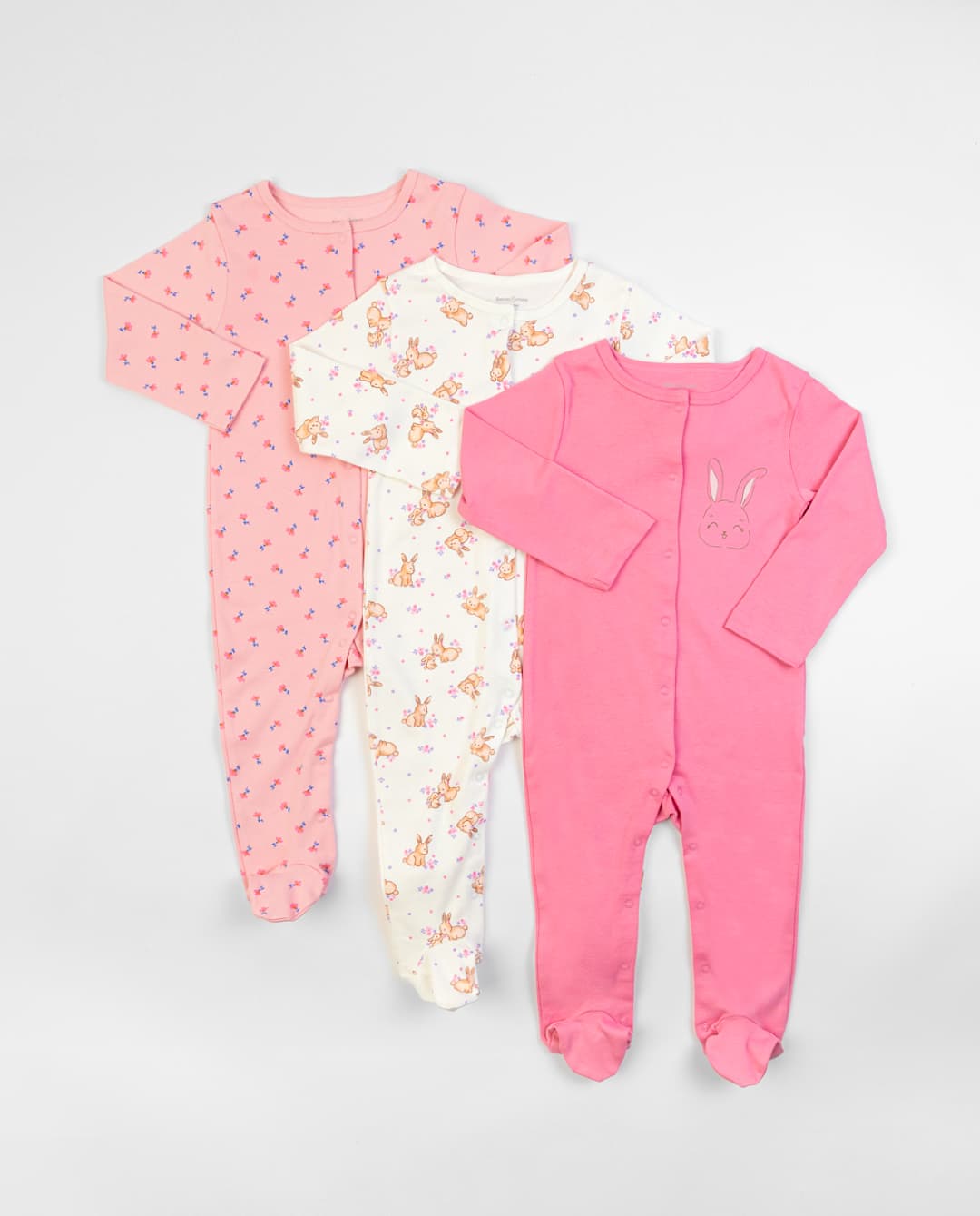 Babies and More Pack of 3 Sleepsuit - Multicolor