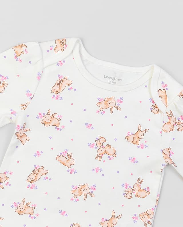 Babies and More Pack of 2 T-Shirt - Off White thumbnail 2