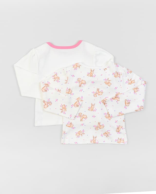 Babies and More Pack of 2 T-Shirt - Off White thumbnail 4