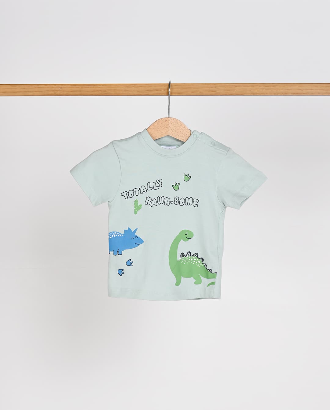 Babies and More 3 Peace Set Solid Graphic and All Over Print Blue