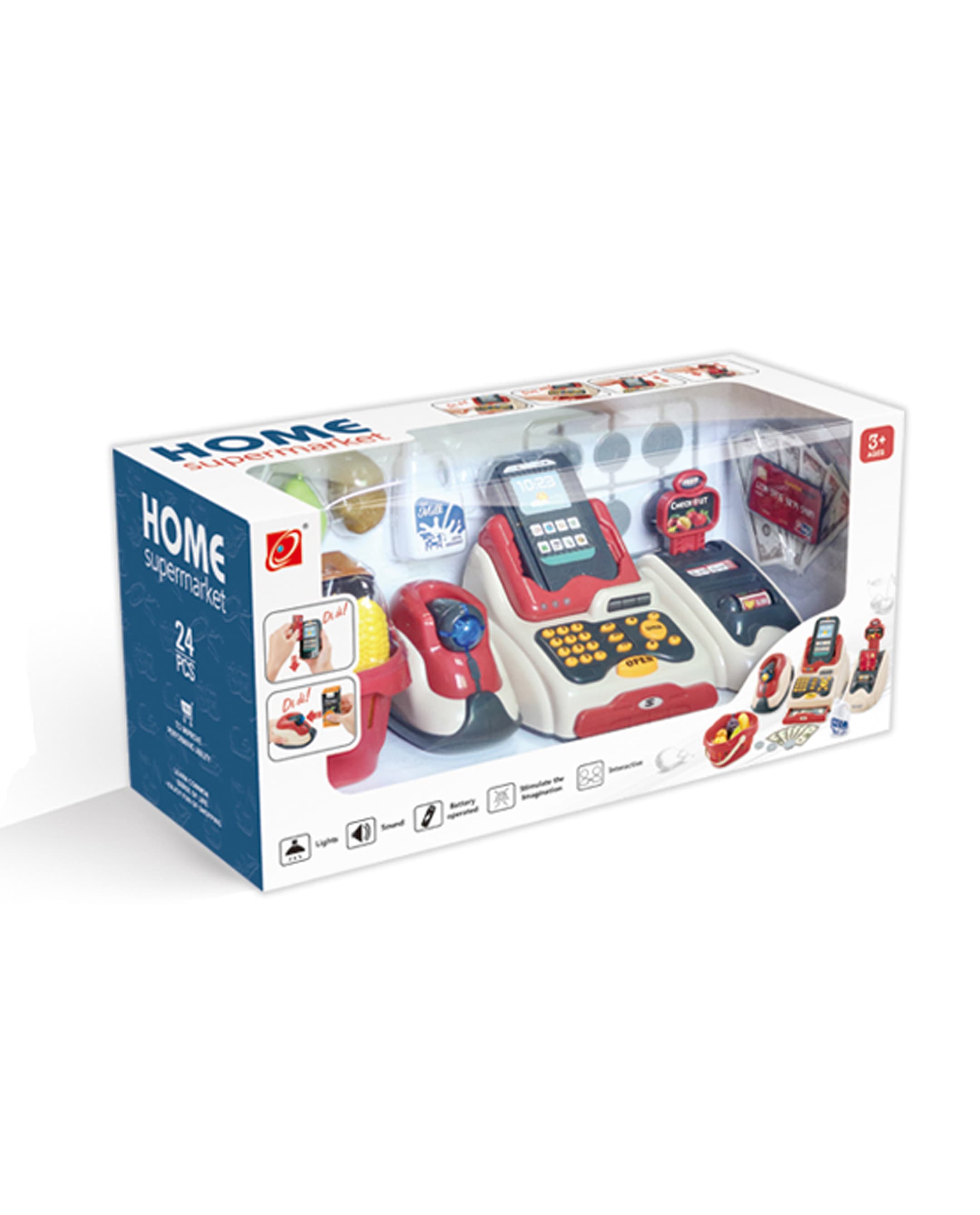 Babies & more Battery-Operated Kids Cash Register Girls Role Playset - Multicolor