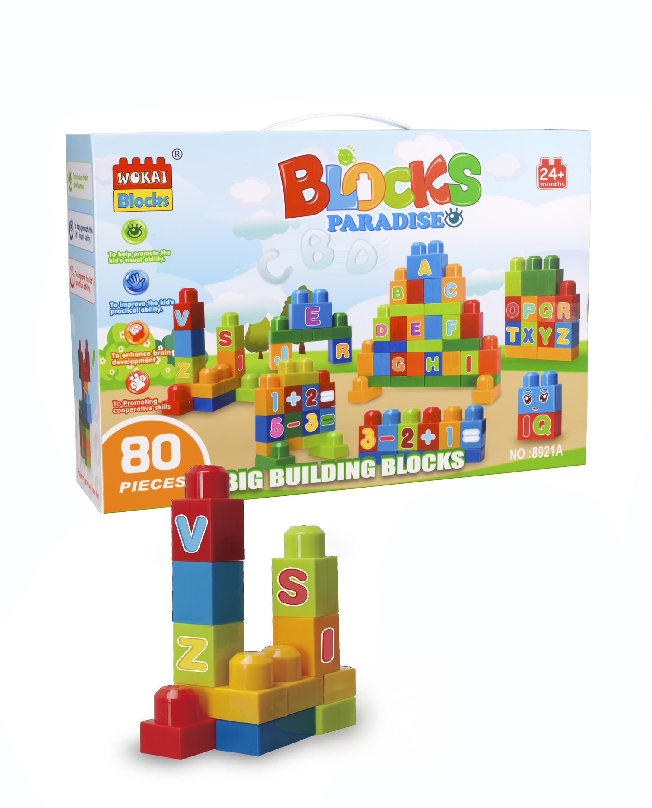 Babies & more 80 Pcs Block Set - Multicolor