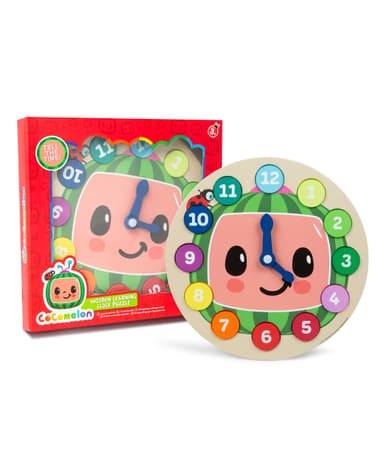 Cocomelon Wooden Learning Clock - Multicolor thumbnail 1