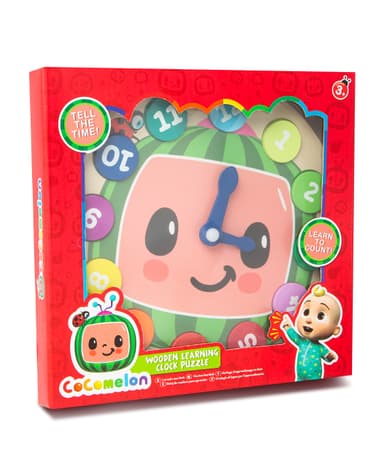 Cocomelon Wooden Learning Clock - Multicolor thumbnail 2