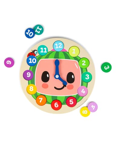 Cocomelon Wooden Learning Clock - Multicolor thumbnail 3