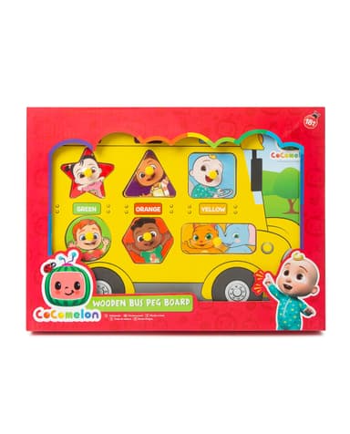 Cocomelon Wooden Peg Board Bus Puzzle - Multicolor thumbnail 4