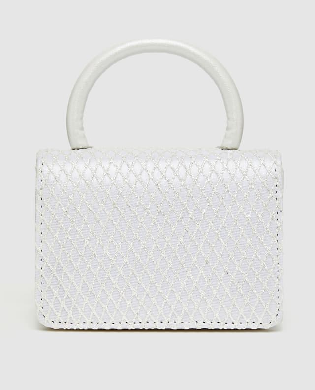 Glitter Check Flap Top Handle Bag thumbnail 1