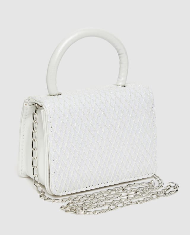 Glitter Check Flap Top Handle Bag thumbnail 2