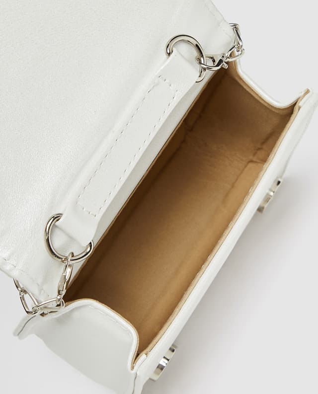 Glitter Check Flap Top Handle Bag thumbnail 5
