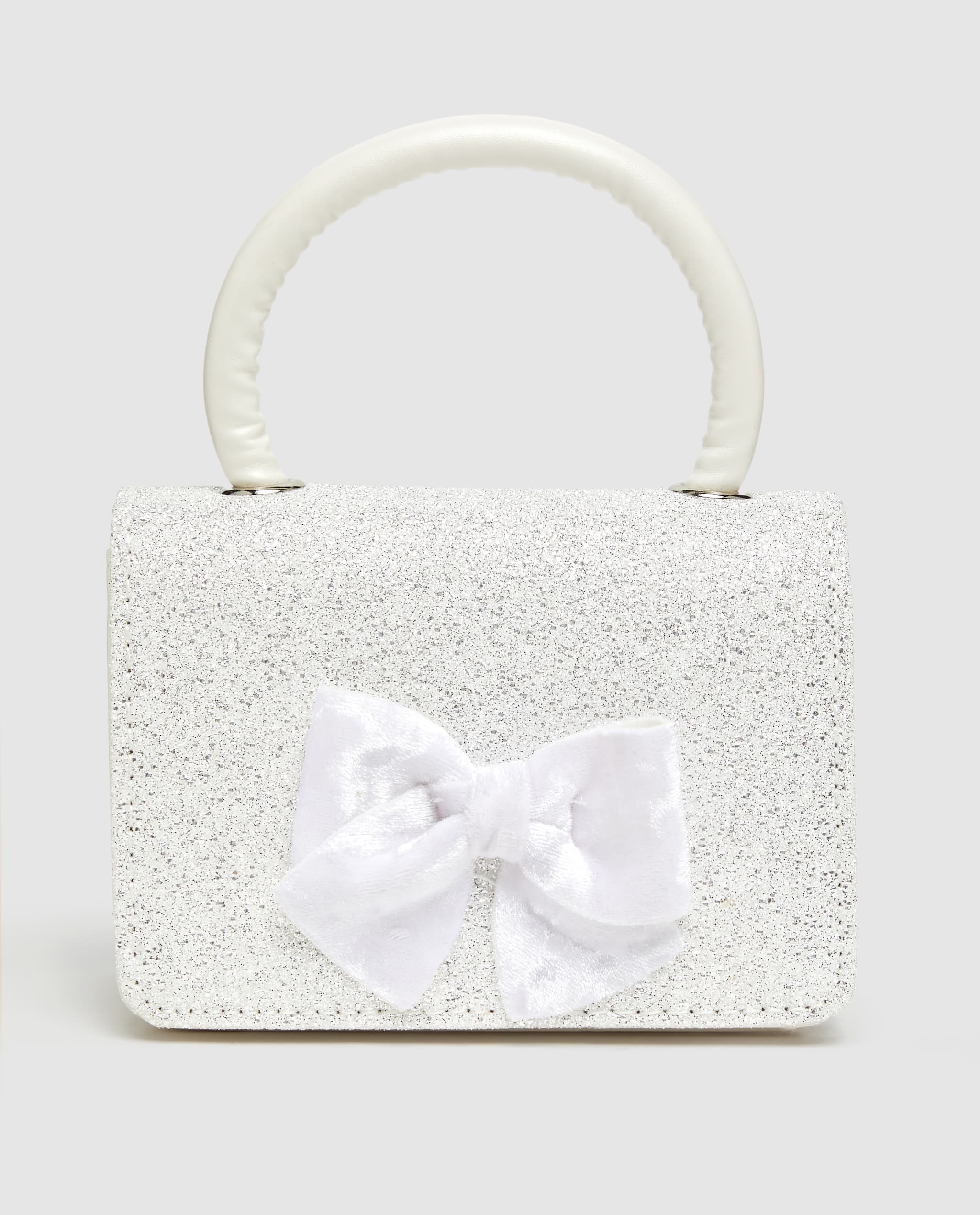 Glitter Flap Top Handle Bag