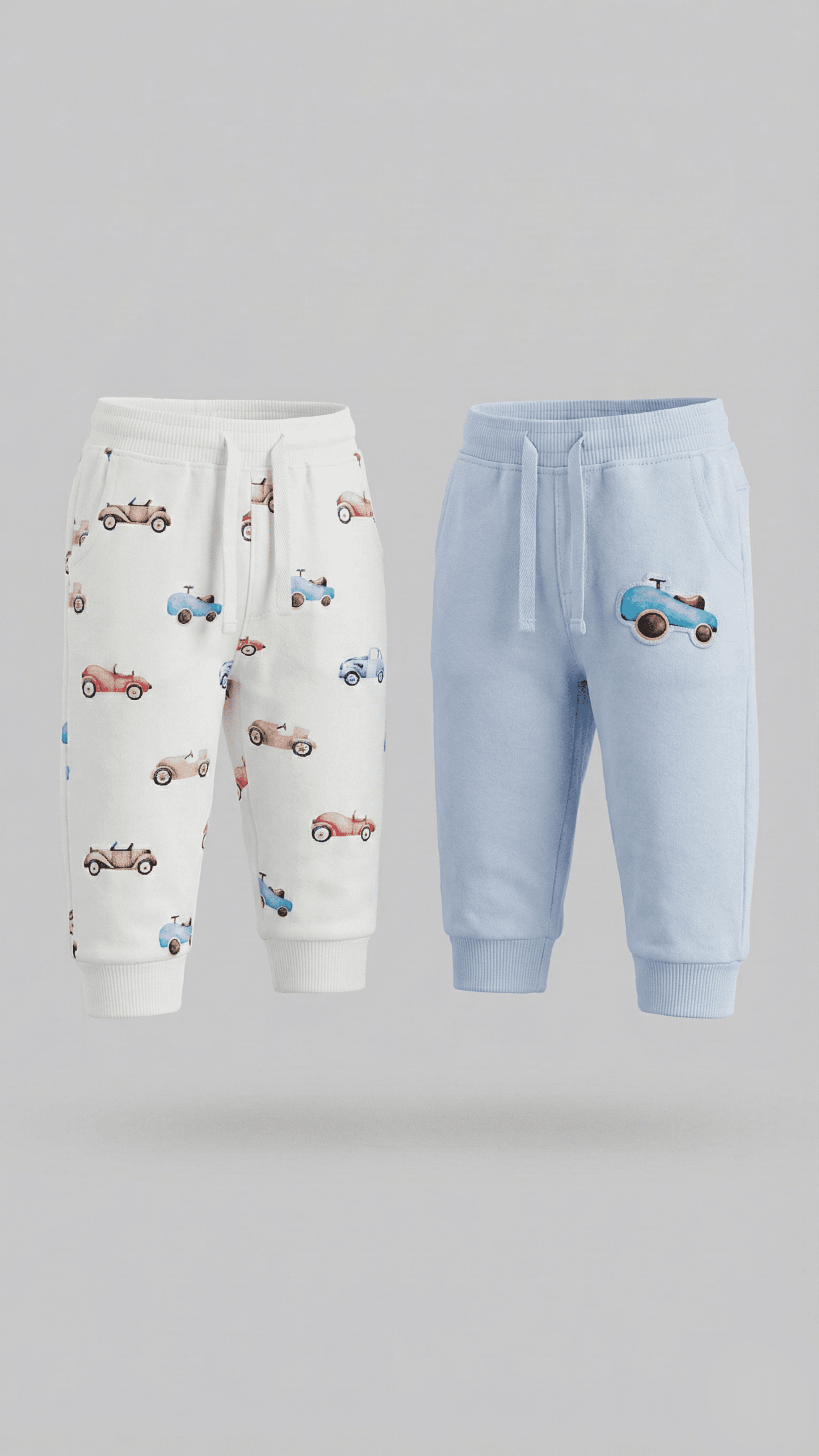 Pack of 2 Drawstring Waist Joggers