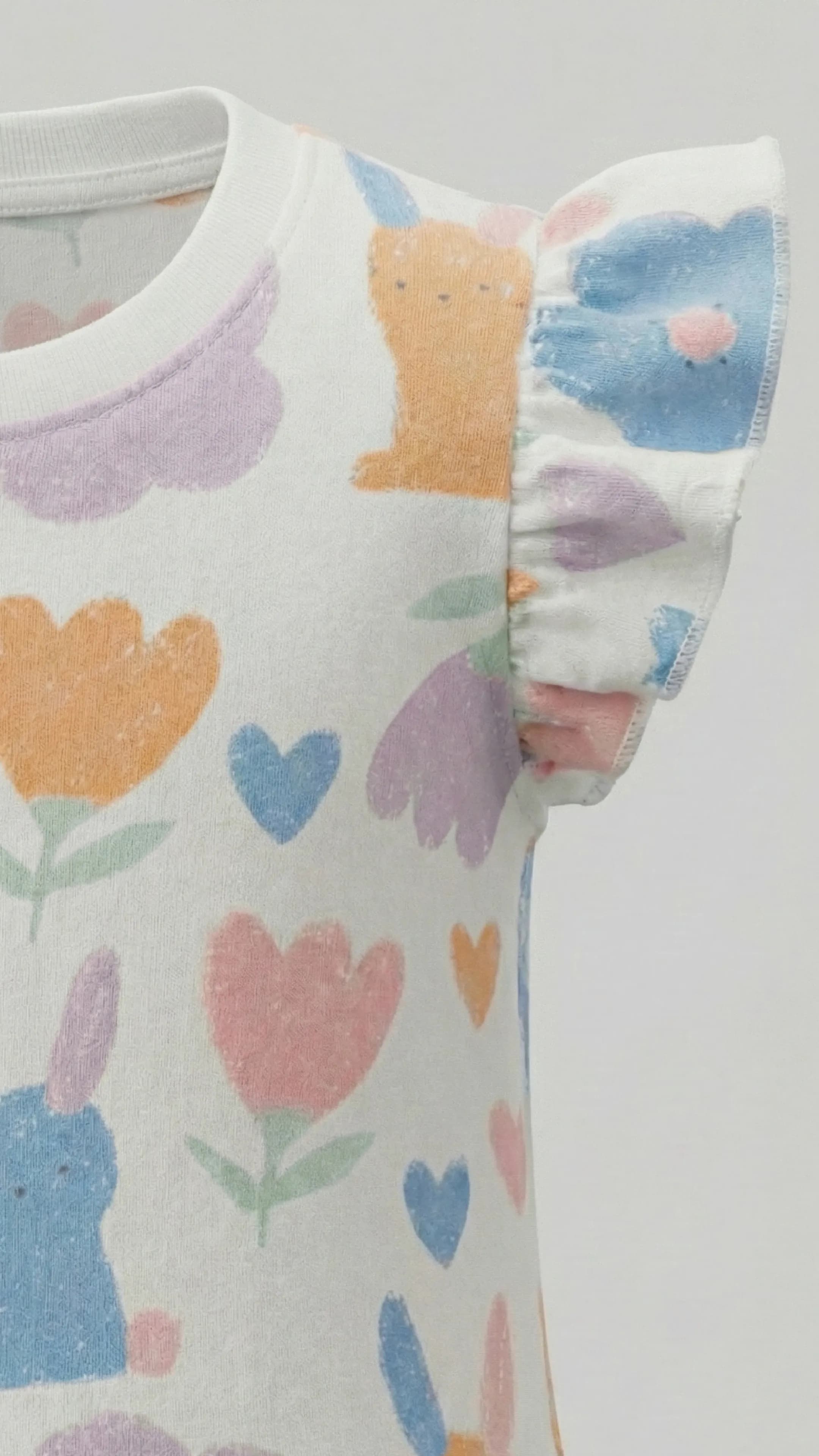 Pack of 2 Printed Crew Neck Dresses