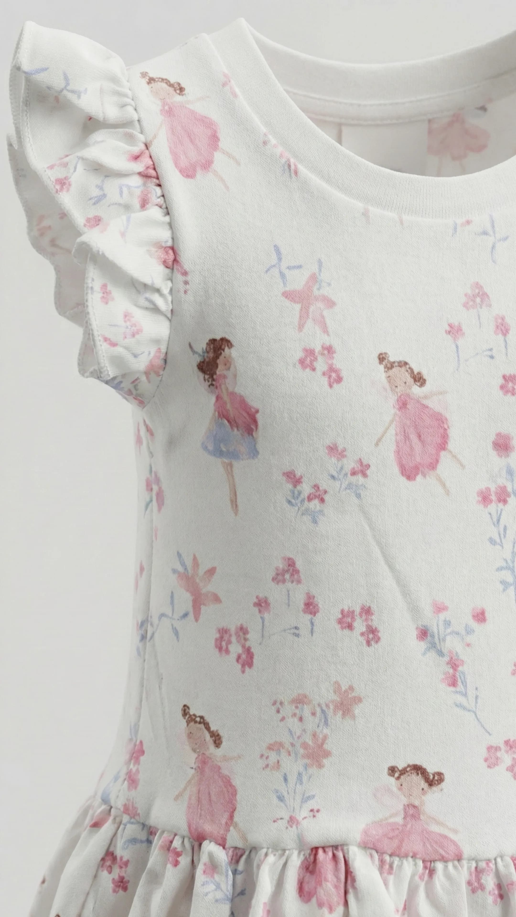 Pack of 2 Printed Crew Neck Dresses
