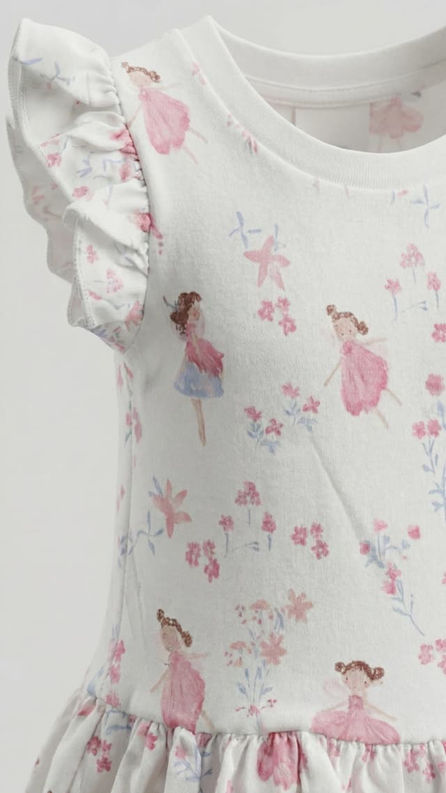 Pack of 2 Printed Crew Neck Dresses thumbnail 4