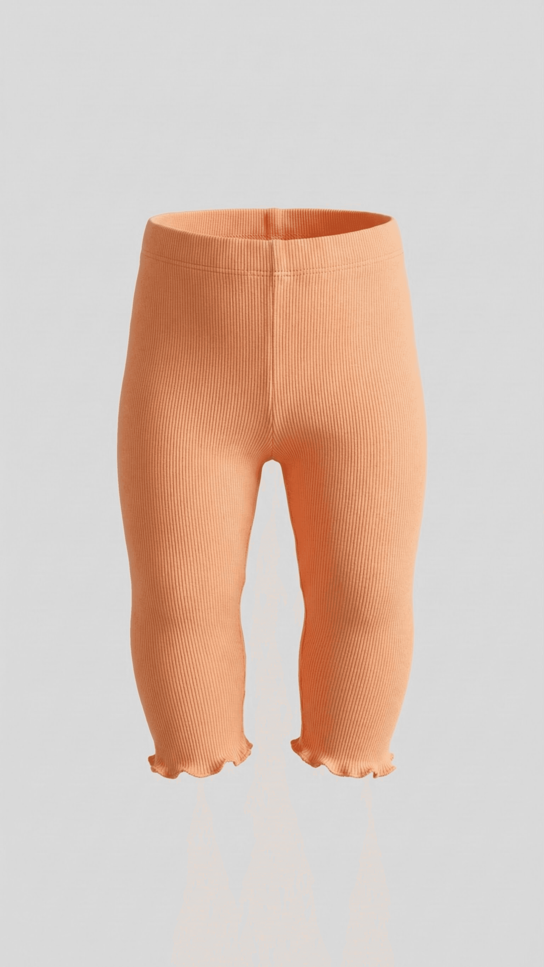 Pack of 3 Ribbed Elastic Waist Leggings