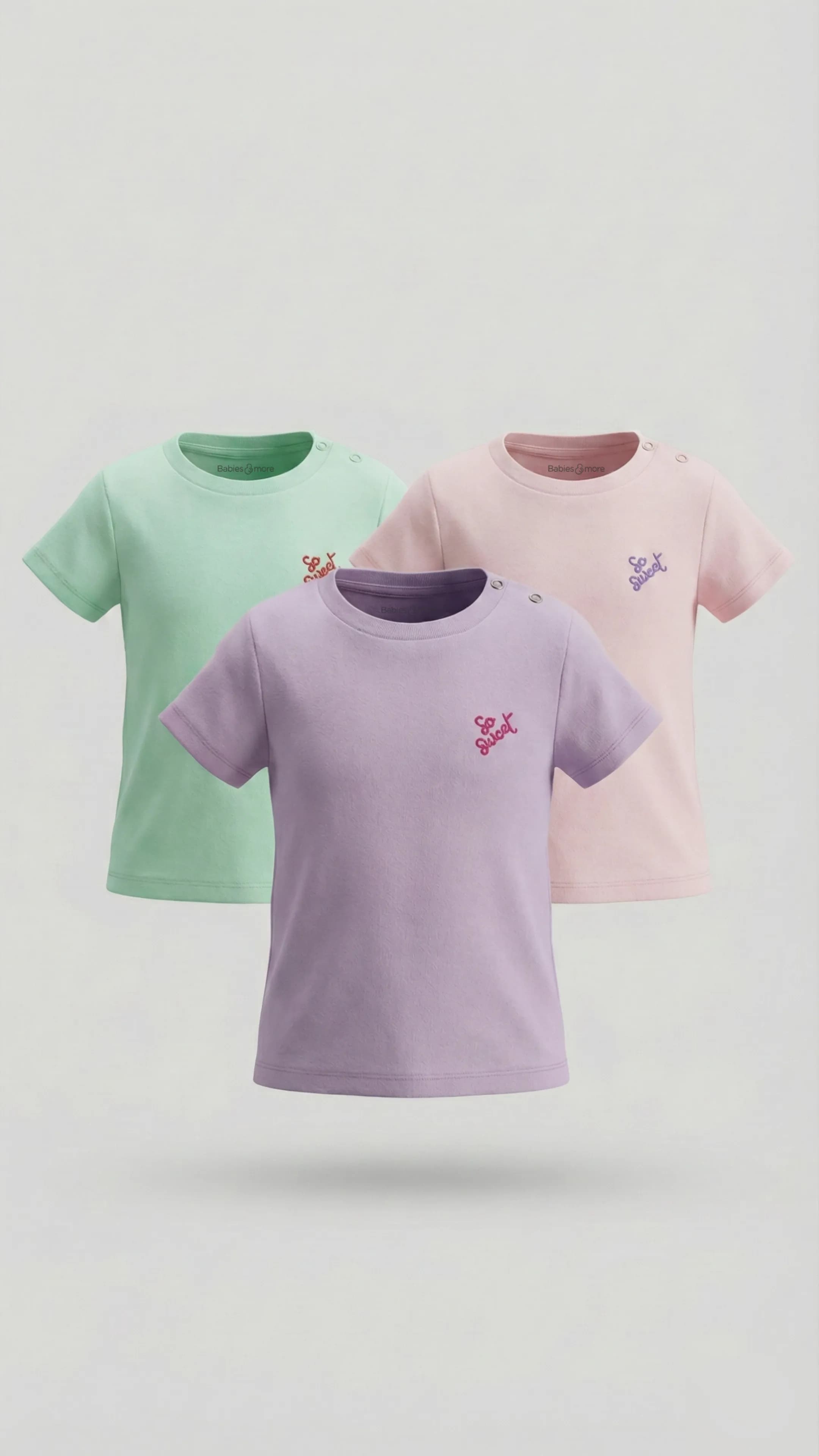 Pack of 3 Printed Short Sleeves T-Shirts