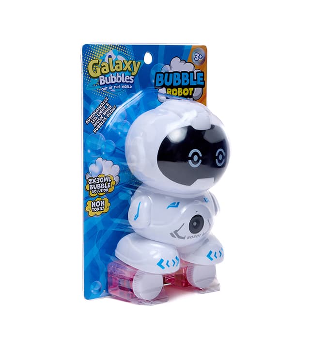 B/O Space Robot Bubble Machine With Light And Music With 2*30Ml Bubble Solution thumbnail 2