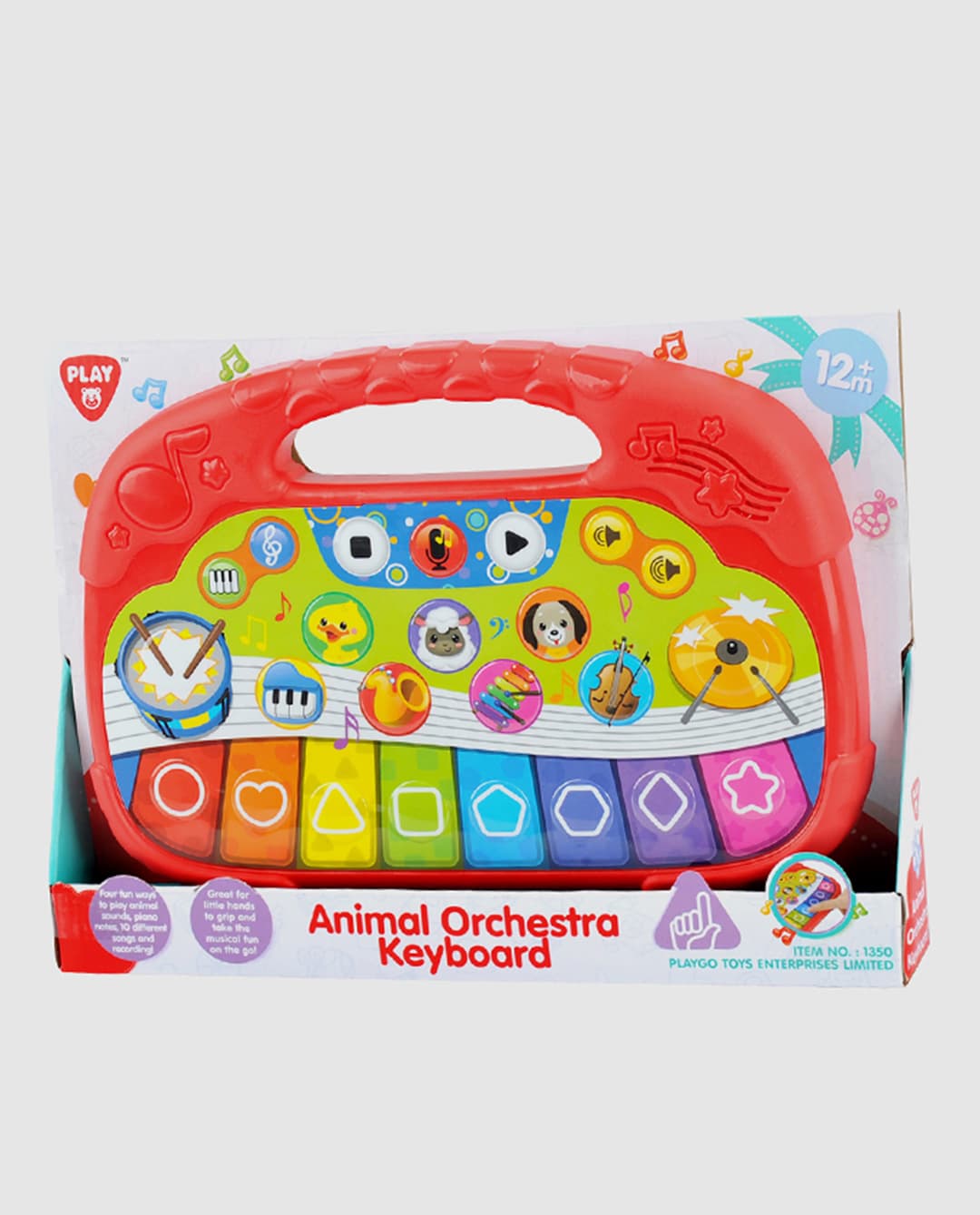 Playgo Animal Orchestra Keyboard - Multicolor