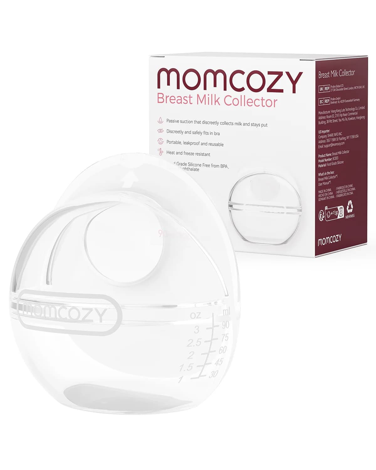 Momcozy -Reusable Milk Collector for Breastmilk-Single