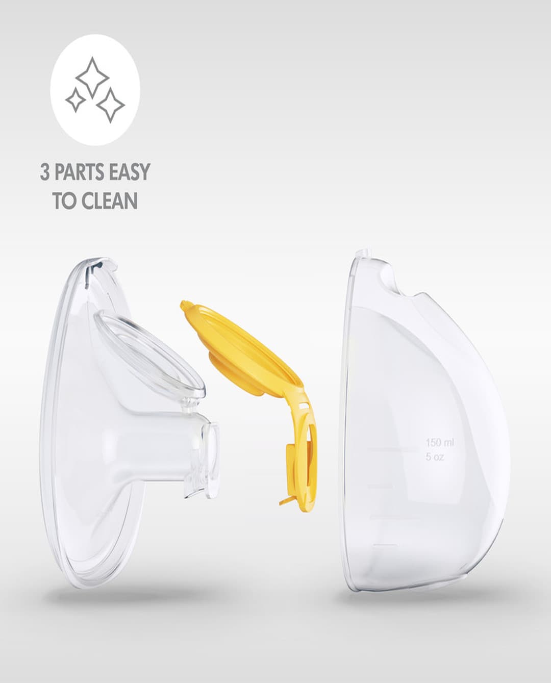 Medela - Freestyle Hands-Free Double Electric Breast Pump - Transparent