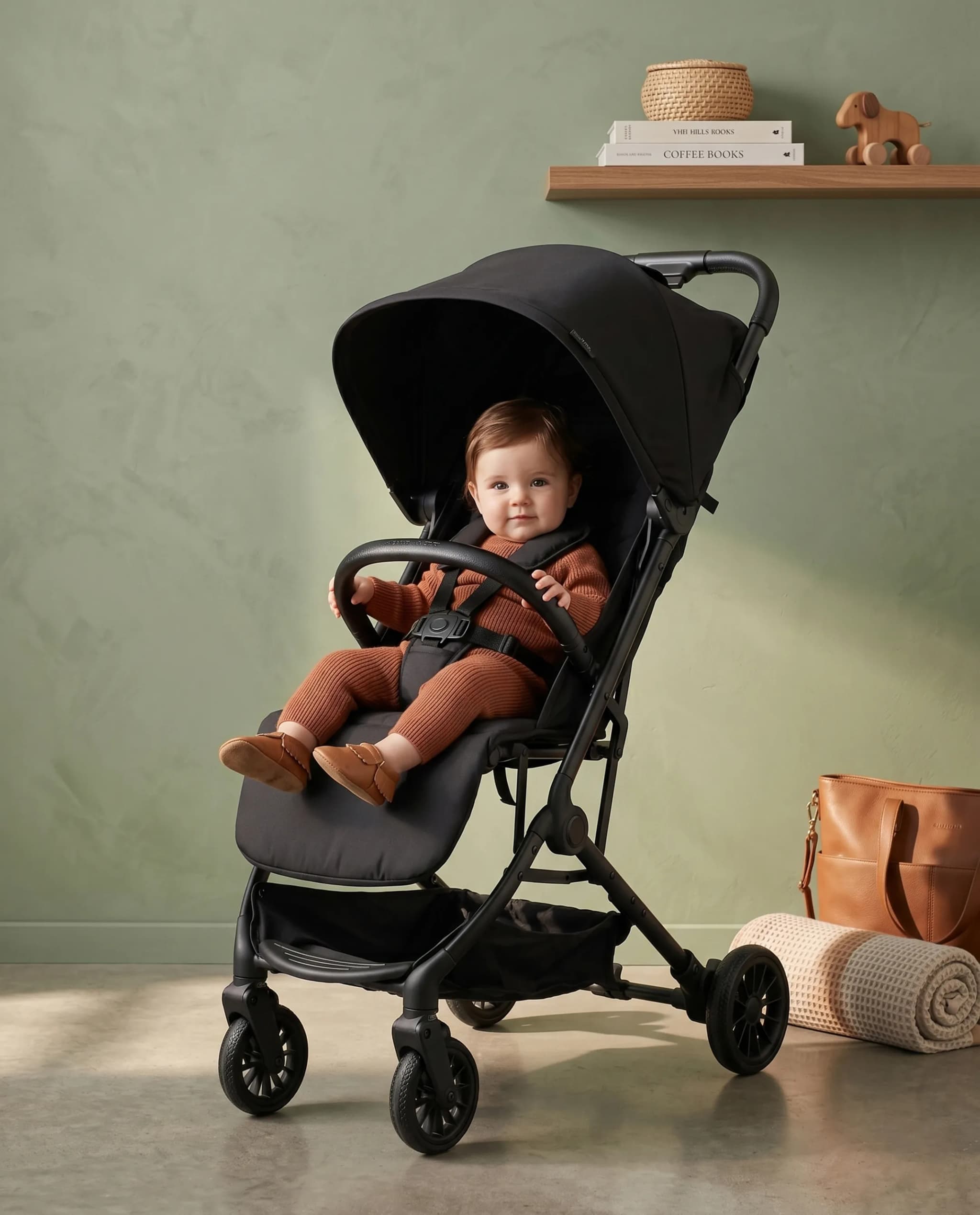 Babies & more Metro Baby Stroller Black