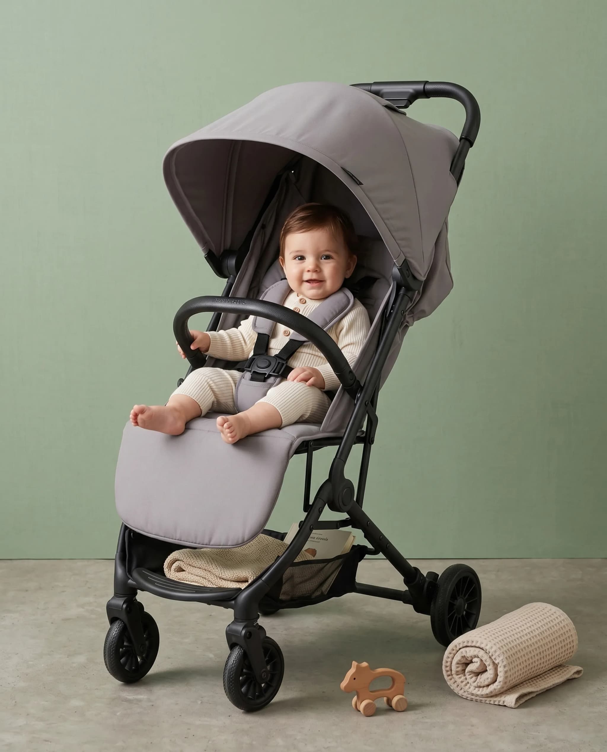 Babies & more Metro Baby Stroller Grey